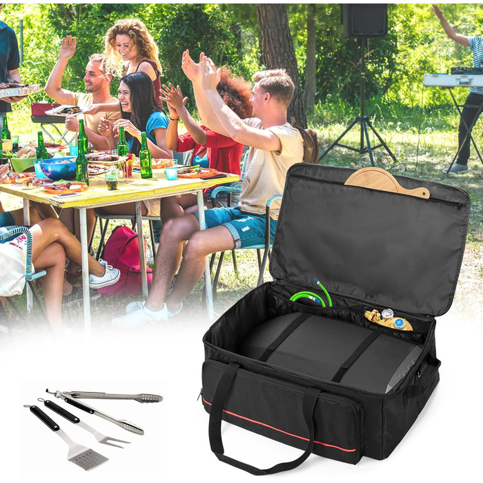 HODRANT Pizza Oven Carry Bag, Compatible With Ooni Koda 12 Gas Pizza Oven, Outdoor Cover With Shoulder Strap, Oven Accessory