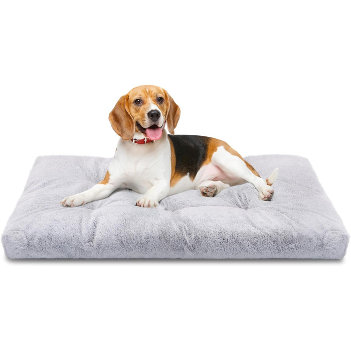 Nobleza Dog Bed for Large Dogs, Washable, Super Soft and Fluffy Anti-Anxiety High-Quality Plush Dog Bed with Non-Slip Bottom, Dog Cushion, Dog Mat, 110x73x10 cm, XL (L 80 x W 50 x H 10 cm)