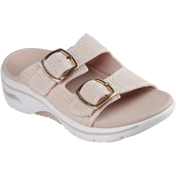 Сандалі жіночі Skechers Go Walk Arch Fit 2.0 Chloe - Blush (41 EU) - комфортні слайдери для щоденного носіння
