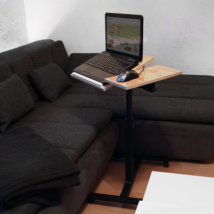 Relaxdays Adjustable Height Laptop Desk Wood