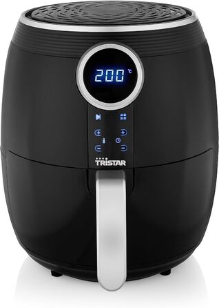 Tristar FR-6956 Hot Air Fryer, Cool-Touch Housing, Overheat Protection, Timer Function, Black, Digital, Regular 4.5L