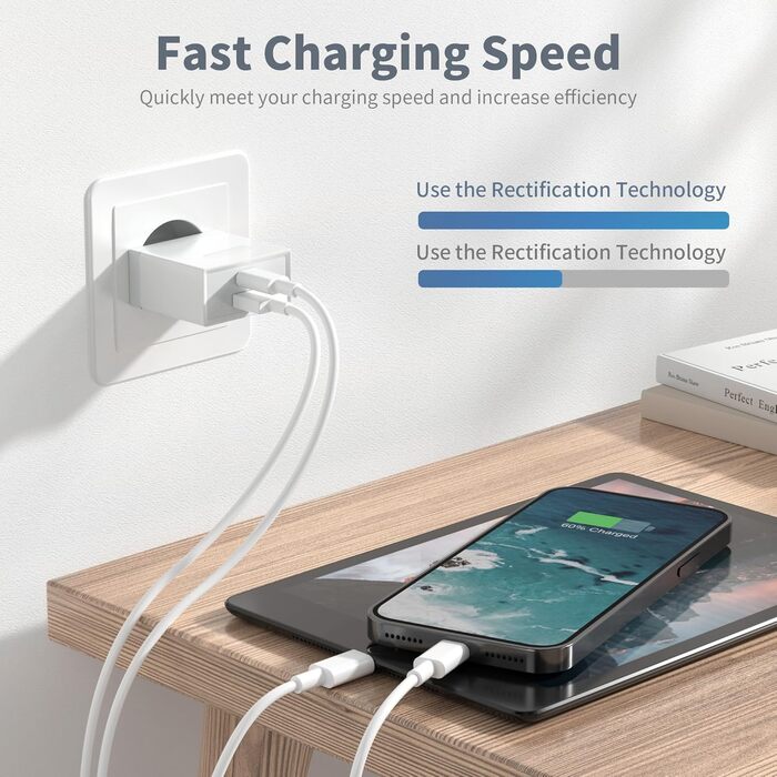 Зарядний адаптер USB-C 20W Mcukdae 01 - Заміна для iPhone, Galaxy та інших смартфонів