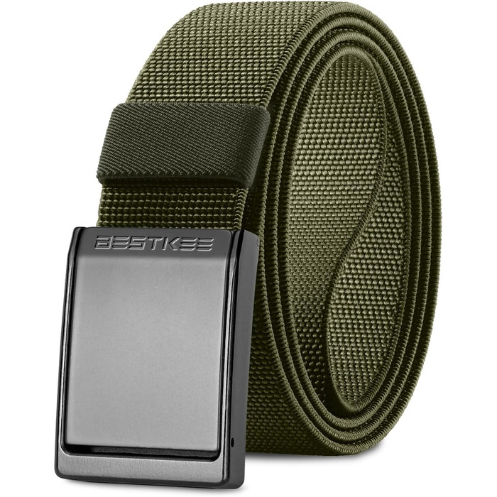 Тактичний пояс чоловічий BESTKEE, 3.8 см, нейлон, металева блискавка, розмір M (91-105 см)