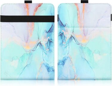 Чохол для Kindle Paperwhite/Kobo/Tolino/Pocketbook/Sony 6-6.8-7 дюймів, універсальний, з петлею, Marble Blue