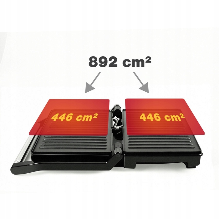 Складаний електричний контактний гриль Eldom GK130, сріблястий/сірий, 1600 Вт