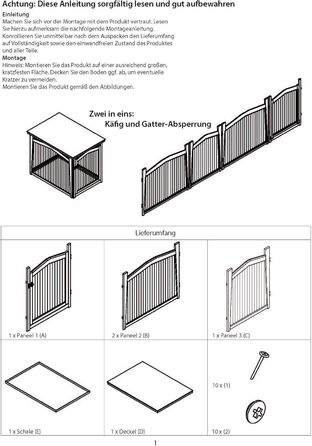 Дерев'яний вольєр для собак Dobar® розмір M з функцією столу - вольєр-будка для собак, 83 x 55 x 59 см, білий (коричневий, L 101 x B 71 x H 80 см)