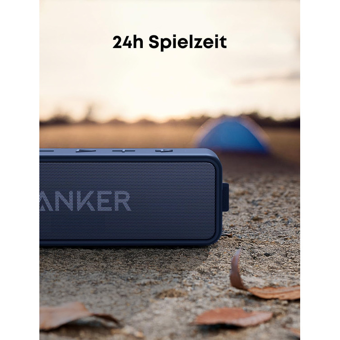 Портативна Bluetooth колонка Anker SoundCore 2 - блакитна, 24 год роботи, IPX7, потужний бас