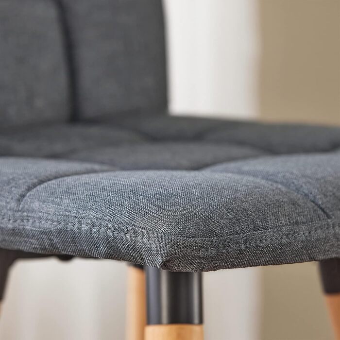 SoBuy® FST50-DGx2 Bar Stools - Set of 2 - Dark Grey - 68cm Seat Height
