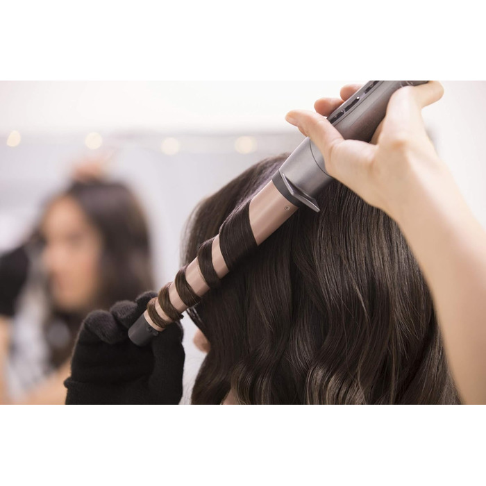 Стайлер для локонів Remington Keratin Protect [19-28 мм] з керамічним покриттям та маслом мигдалю, цифровий дисплей до 210°C, для створення природних локонів, спіральних локонів та пляжних хвиль, CI83V6