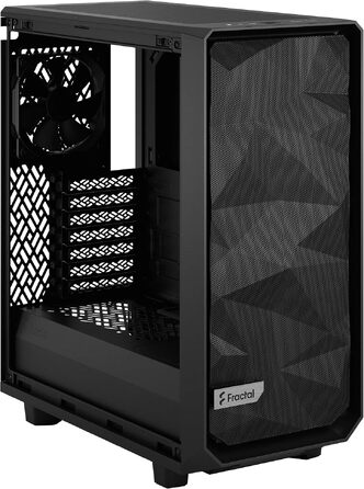 Корпус для комп'ютера Fractal Design Meshify 2 Compact Black ATX Mid Tower (Black TG Light Tint), високий повітряний потік