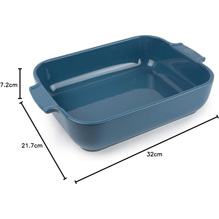 Peugeot 60053 Appolia Casserole Dish, Ceramic, 32 cm (Light Blue)