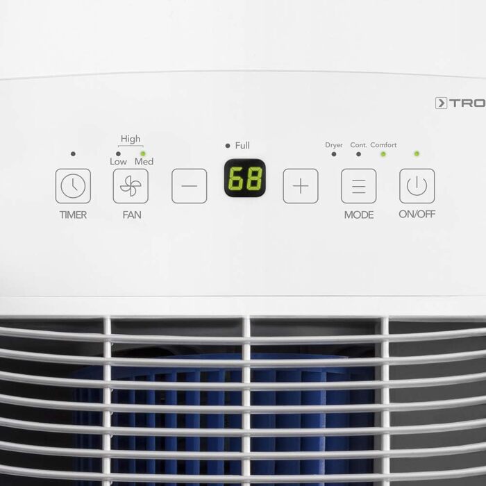 Електричний осушувач повітря Trotec TTK 66 E – продуктивність 24 л/день – площа 50 м² / 125 м³ – з автовимкненням – для квартири та спальні