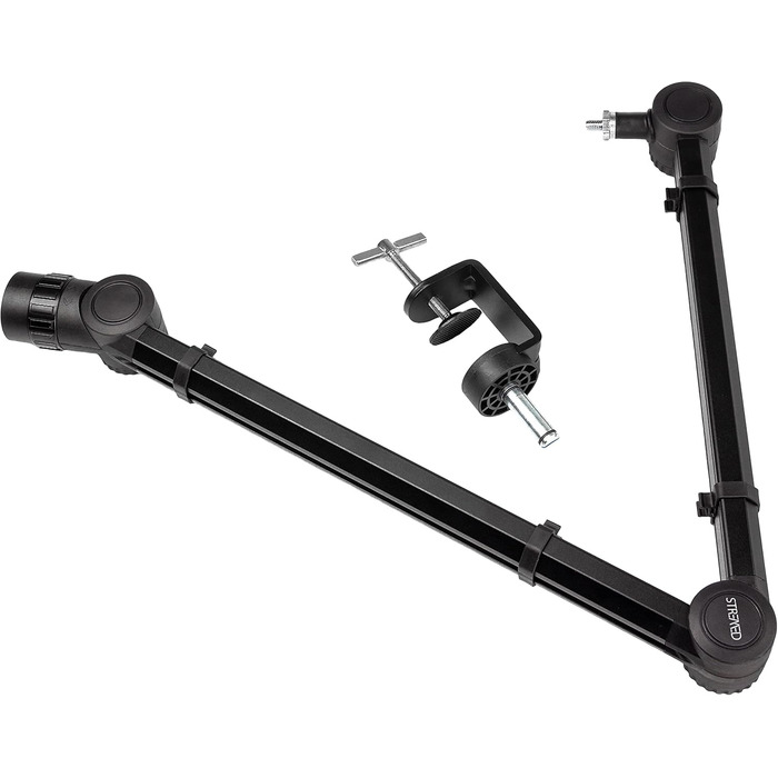 Підставка для мікрофона RockJam MS050 з шарнірною консоллю – міцна сталева конструкція