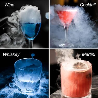 Набір для приготування коктейлів з димом: ретро-набір для віскі та бурбона з ліхтариком, 4 смаки