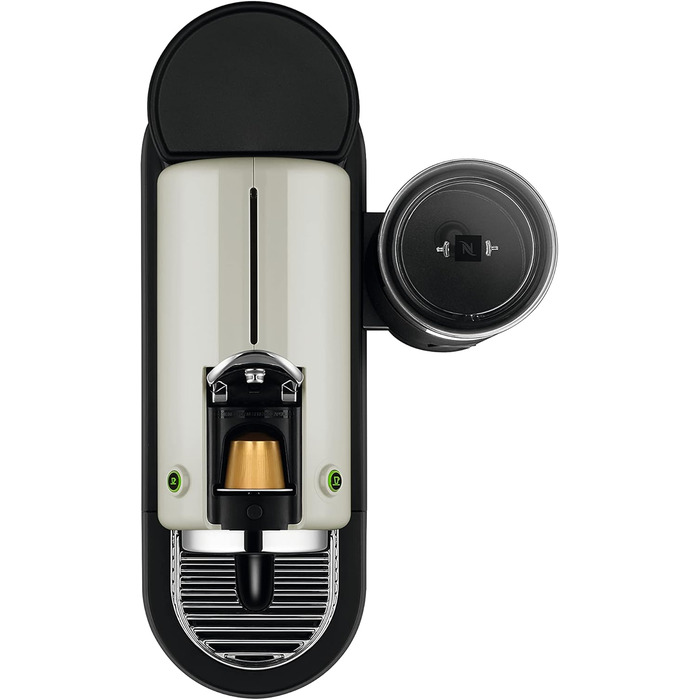 Кавова капсульна машина Nespresso De'Longhi Citiz EN267.WAE з капучинатором, 1710 Вт, 1 л, кремово-біла