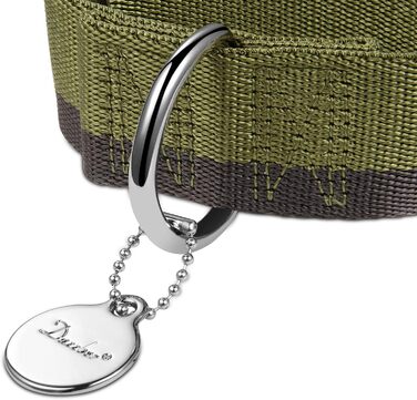 Нашийник для собак середніх та великих порід, 4 см, міцний, регульований, двоколірний (чорний & сірий, військово-зелений & сірий)