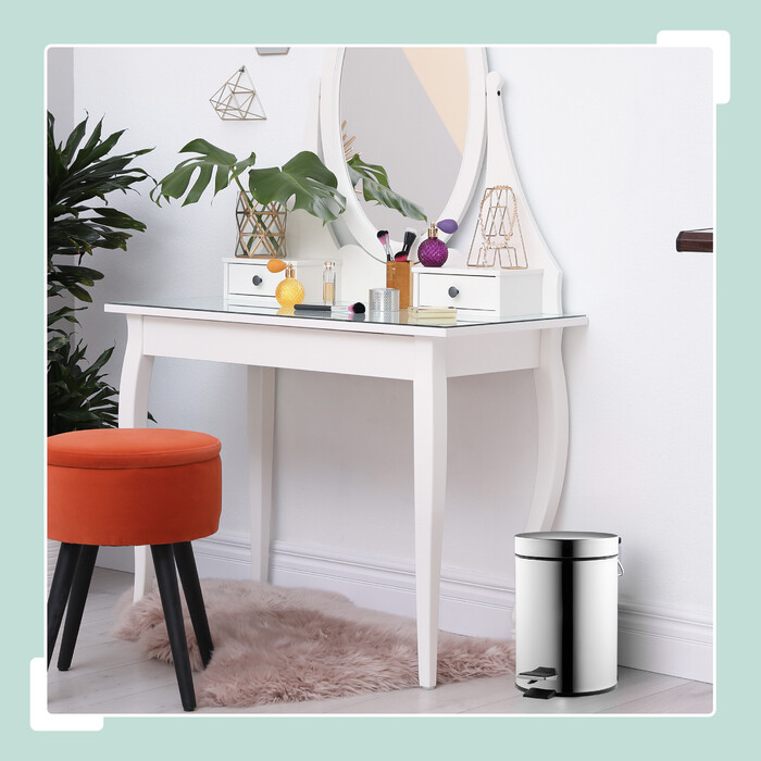 Relaxdays Stainless Steel Cosmetic Containers 3 Liter