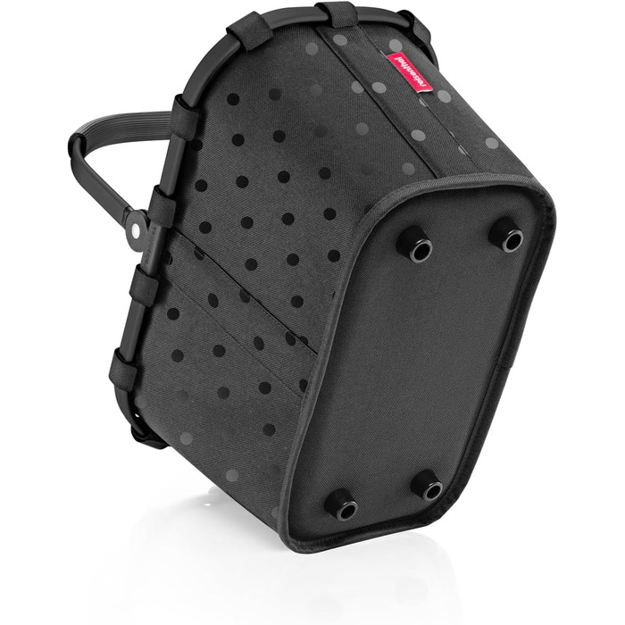Сумка-шопер Reisenthel CarryBag XS – Стабільний шопер XS формату з практичною внутрішньою кишенею – Елегантний та водонепроникний дизайн (Glossy Dots Black)