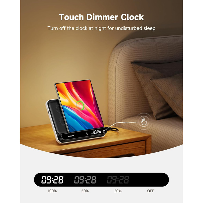 Бездротова зарядка SwanScout 504F для Samsung Galaxy Z Fold (6/5/4/3), Google Pixel 9 Pro Fold, Pixel Fold та Galaxy Buds