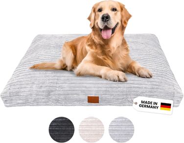 Ляжка для собак WahreTierliebe® Cozy: ортопедичний комфорт, миється, з міцним покриттям, сірого кольору (L, 120x85x10 см)