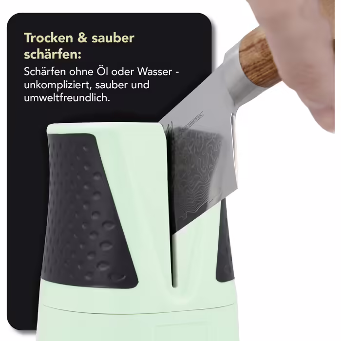 DMT SimpleSharp Diamond Knife Sharpener Mint, knife sharpener for razor-sharp blades with an optimal sharpening angle, sharpens both sides with diamond sharpening stones, DMT-20003 Mint