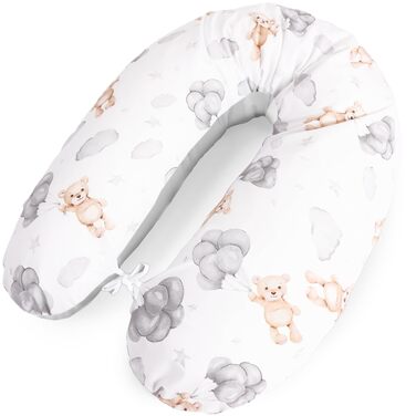 Подушка для вагітних Amilian 170 см XXL – подушка для сну на боці – подушка для годування – Body Pillow (балон)