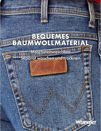 Джинси чоловічі Wrangler Texas 34W/32L Stonewash - класичні джинси з потертим ефектом