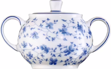 Arzberg Form 1382 Blue Flower Sugar Bowl, 6 pieces.