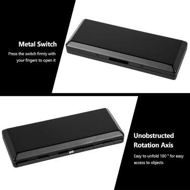 Металеве тютюносховище в стилі ретро, захисний портмоне для сигарет, чорний, вміщує 20 шт. (100mm)