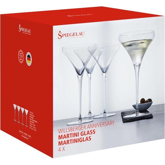 Набір келихів Spiegelau Bordeaux 4 шт., 635 мл, кришталеве скло, Willsberger Anniversary