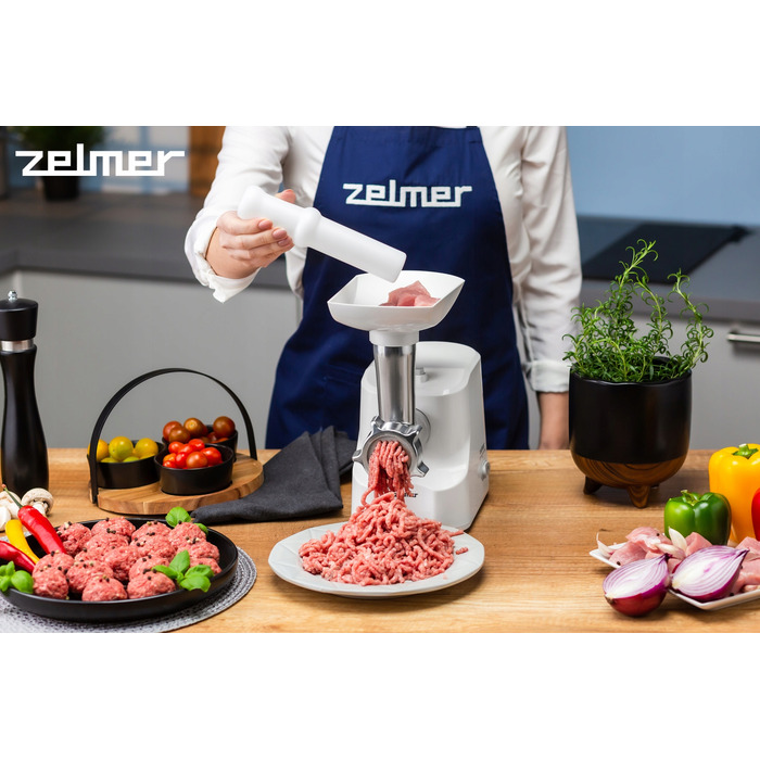 М'ясорубка Zelmer ZMM1540B, біла, 1500 Вт