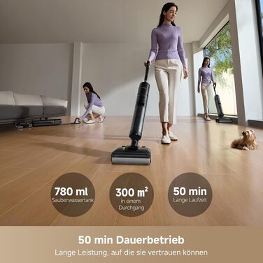 Вертикальний миючий пилосос Dreame H12 Pro FlexReach, потужність 16 000 Па, для вологого та сухого прибирання