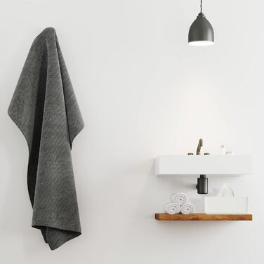 Relaxdays Коробка для рушників з бамбука з кришкою, для ванної кімнати, сучасний дизайн, білий/натуральний, 10 x 23 x 13 см