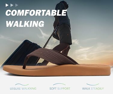Шльопанці чоловічі KuaiLu Comfy для широкої ноги, нековзні, хакі (48 EU)