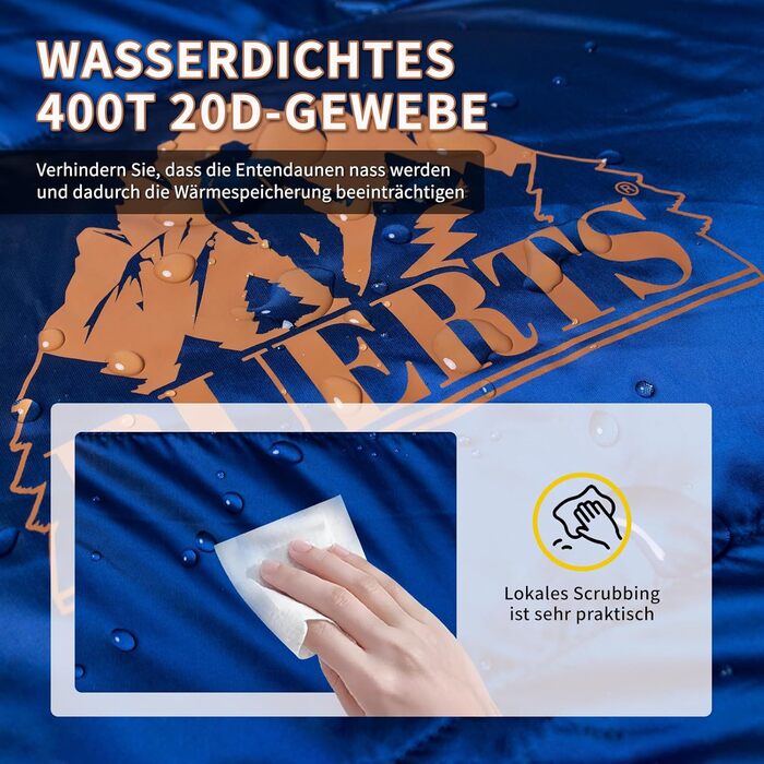 Спальний мішок зимовий, для температур від 0 до -24°C. Ultraleichter, чорний, для дорослих та підлітків, кемпінг, туризм, похідний.