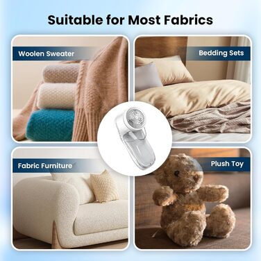 Електричний видалення ворсу для одягу та килимів (3 леза)