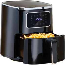 Фритюрниця Alpina Airfryer 4.5L з цифровим дисплеєм - фритюрниця без олії, 1450W, для 1-4 осіб, регулювання температури 80-200°C, таймер