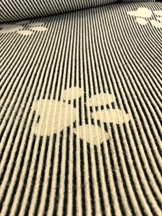 Килимок для собак Elropet Vetbed: преміум якість, 22 мм, для малих та великих собак, лежанка/підстилка S/M/L (M 100x80 см, чорний + білий слід лапки)