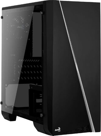 Корпус для ПК AeroCool CYLON MINI MicroATX, RGB підсвітка, бічне вікно, 80мм вентилятор, чорний
