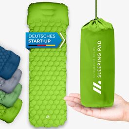 Килимок туристичний NORDMUT® Isomatte Outdoor з ремкомплектом. Легкий килимок для кемпінгу, піших прогулянок та відпочинку на природі. Колір: світло-зелений
