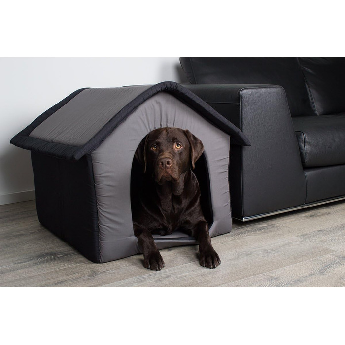 SunnyDogs Grey Fabric Dog House - L 64 x 57 x 60 cm