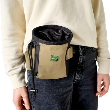 Сумка на пояс HUNTER Bugrino Standard, для корму та ласощів, чорно-бежева, L