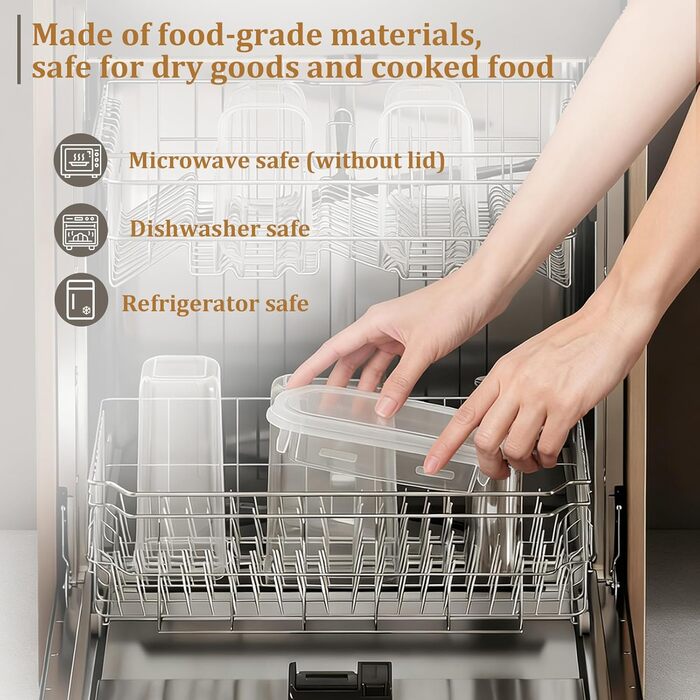 GoMaihe Набір контейнерів для зберігання продуктів 2л (10 шт): герметичні банки для кухні (мюслі, борошно, макарони, цукор) BPA-free, можна мити в посудомийній машині, з етикетками та маркером