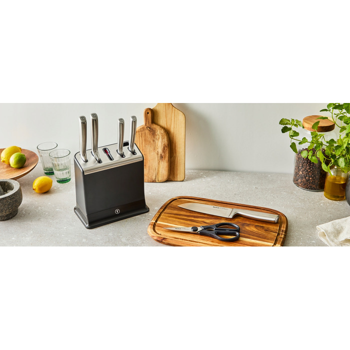 Набір ножів у підставці Tefal EverSharp, 5 предметів