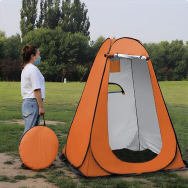 OUUTMEE Pop-Up Shower Tent - Portable Changing Room for Beach, Outdoor UV Protection - Camping Shower Tent for Hiking, Beach, Picnics, Fishing (59
