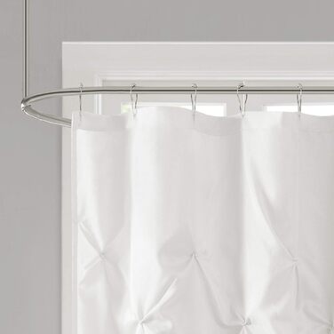 Шторка для душу Madison Park Laurel Weiß, кремово-білий, 72x72 см, 1 шт.