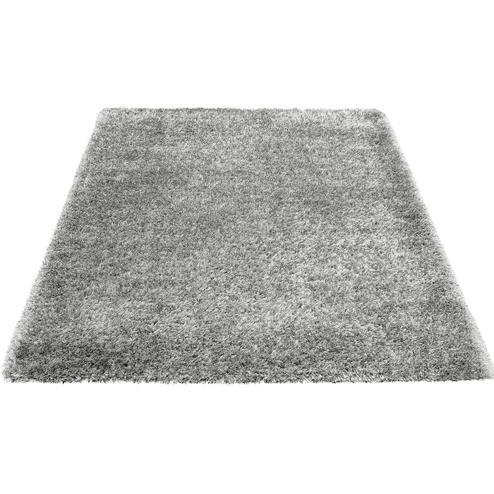 Килимок Mia's Teppiche Fiona для вітальні та спальні, 120x160 см, високий ворс (срібний)