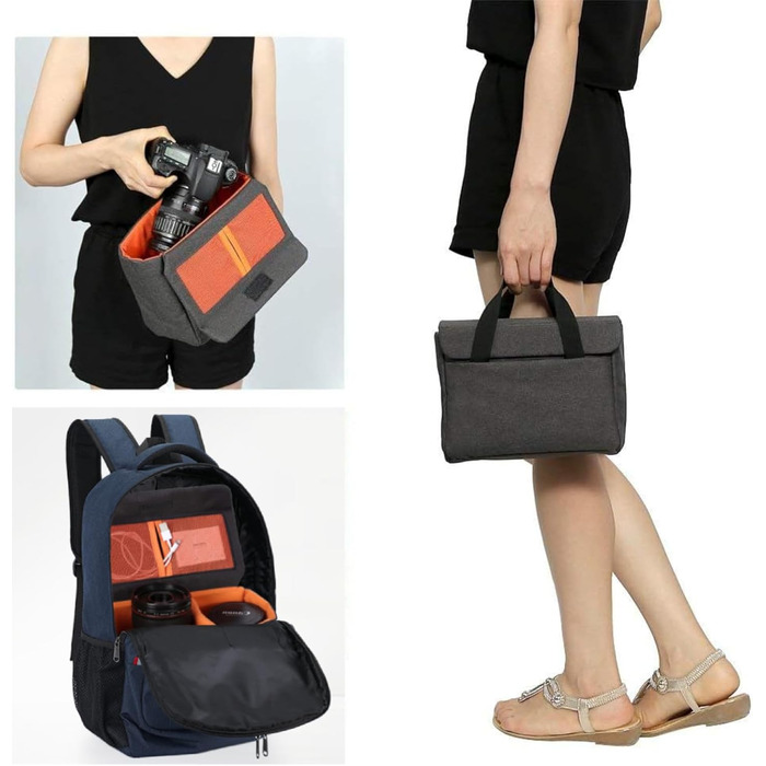 Захисний кейс для камери BAIGIO: вставка для фотоапарата DSLR/SLR (Nikon, Canon, Fuji, Sony, Olympus)