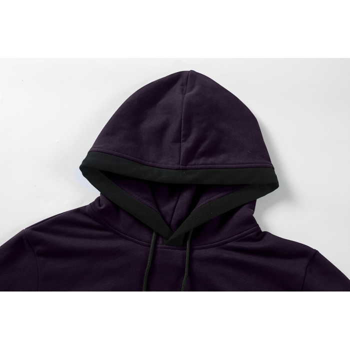 Світшот з капюшоном JMIERR для чоловіків, теплий, з кишенею, бавовна, колір зелений (L, фіолетовий)