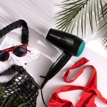 Фен Remington D1500 On The Go: компактний, потужний, для подорожей (2000 Вт, 120/220-240V, насадки)